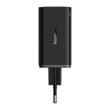 Baseus GaN6 Pro oplader 65W 2 x USB-C 2 x USB-A med sort USB-C kabel 100W 1m - sort