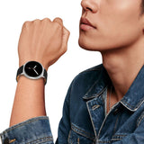 Tech-Protect Leatherfit-rem til Samsung Galaxy Watch 40/44/46 mm - sort