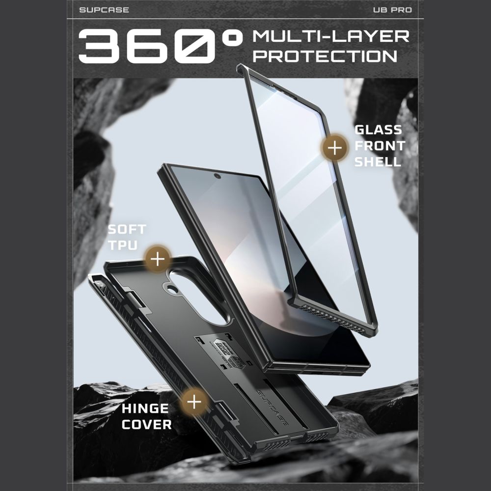 Supcase Unicorn Beetle Pro Case til Samsung Galaxy Z Fold 7 - sort