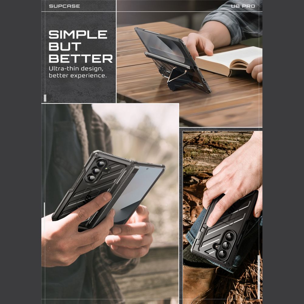 Supcase Unicorn Beetle Pro Case til Samsung Galaxy Z Fold 7 - sort