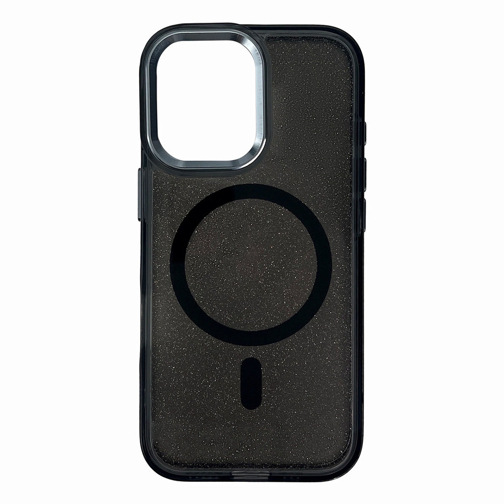 Glitter Case MagSafe Kompatibel til iPhone 17 - sort