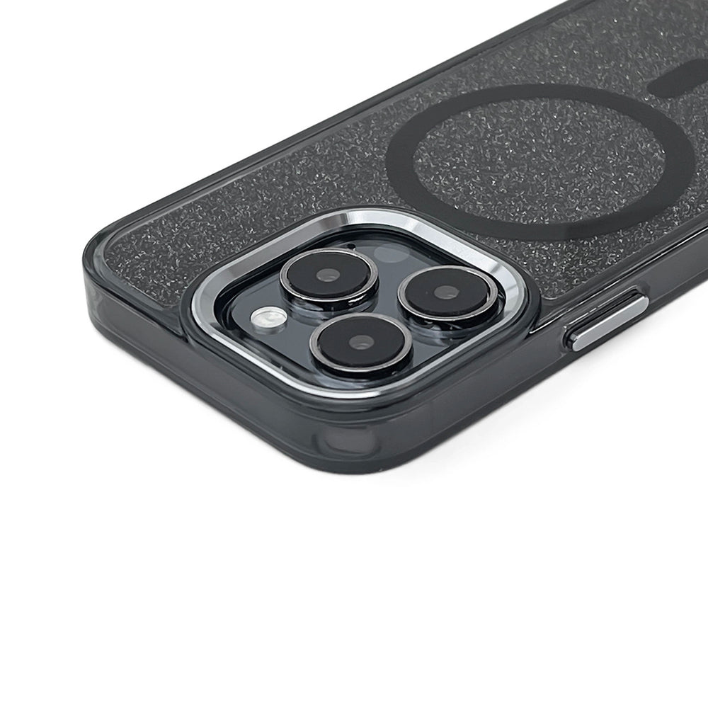 Glitter Case MagSafe Kompatibel til iPhone 17 - sort
