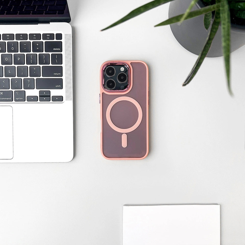 Fashion Case kompatibel med MagSafe til iPhone 17 Pro - pink