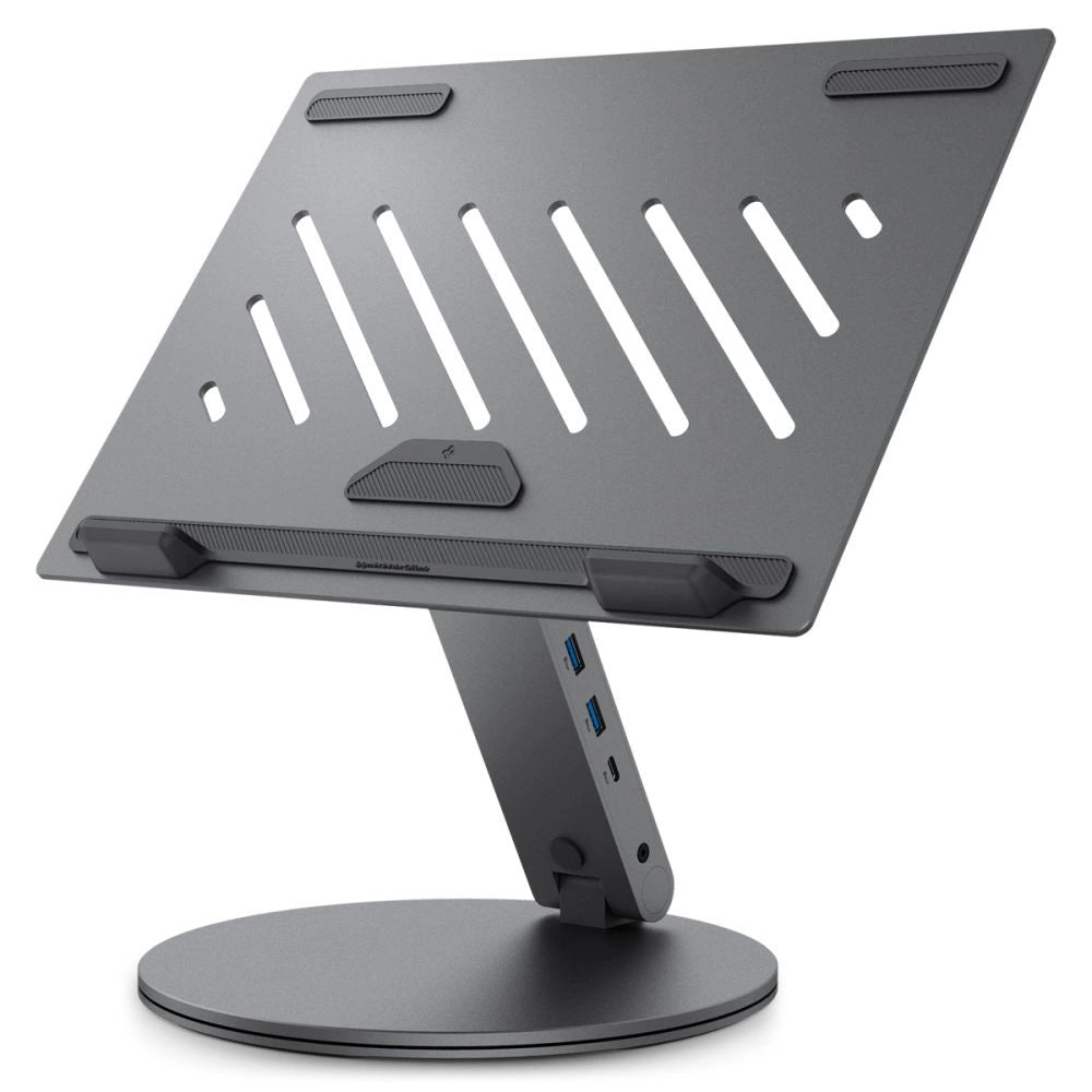 Spigen LD204H Stand + Hub 6-i-1 - Grå