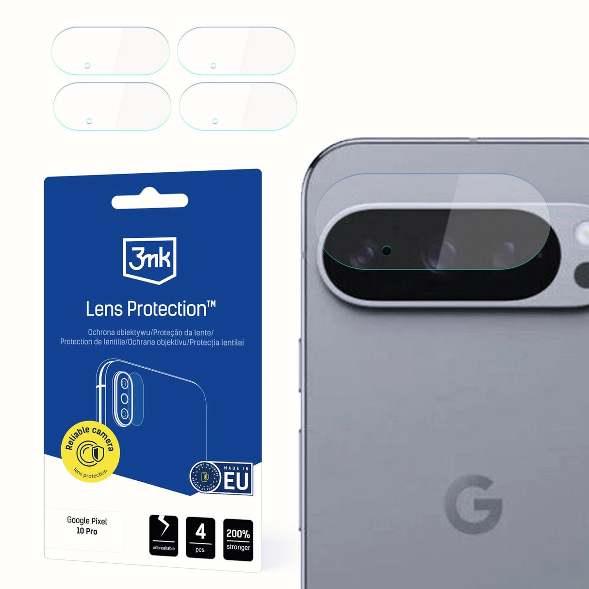 3mk Lens Protection Camera Glass til Google Pixel 10 Pro