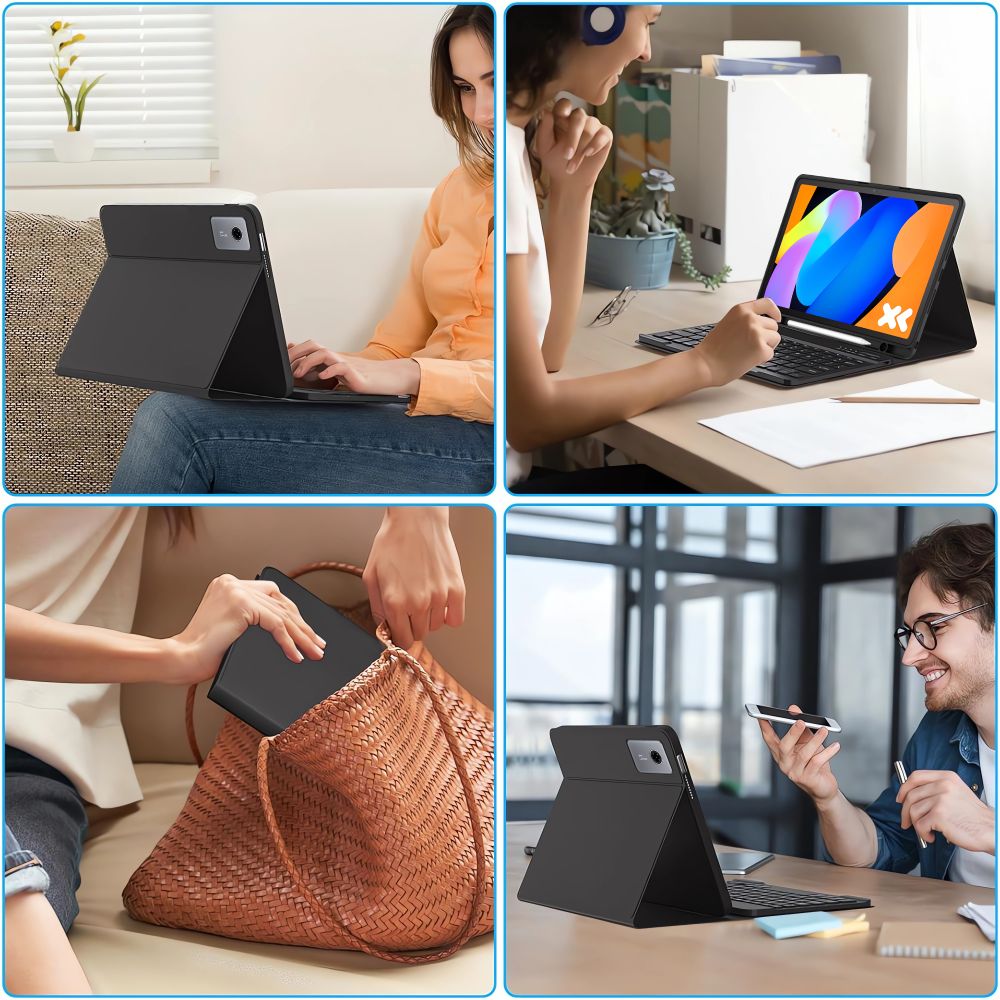 Tech-Protect SC Pen + Keyboard Case til Lenovo Idea Tab 11.0 TB-336 - sort