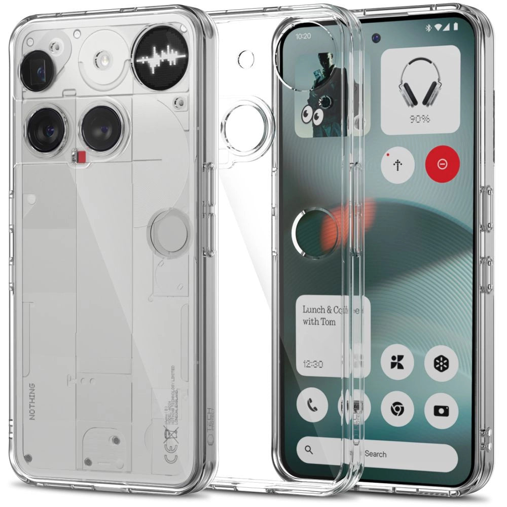 Tech-Protect FlexAir Hybrid Case for ingenting Telefon 3 - Gennemsigtig