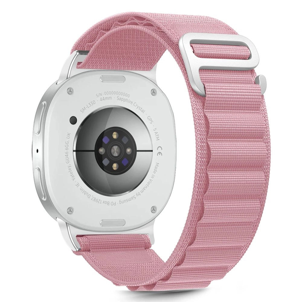 Tech-Protect Nylon Stripe Strap til Samsung Galaxy Watch 40/44/46 mm - Pink