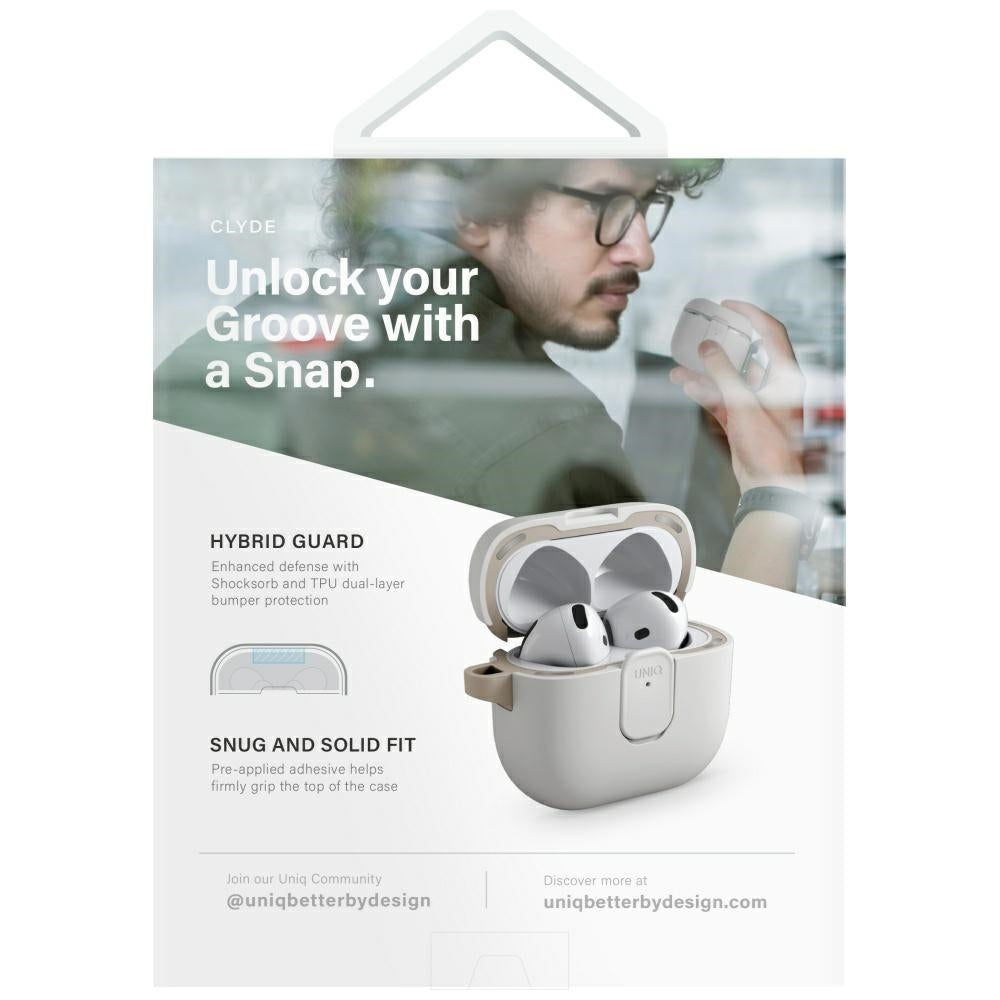 Uniq Clyde Lock Case til AirPods 4 - Blå