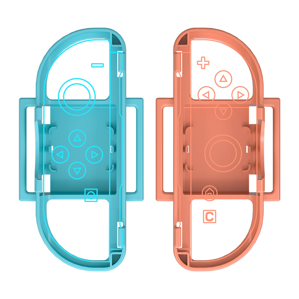 Nintendo Switch 15-i-1 Family Accessory Pack 2 - Orange og Blue Set