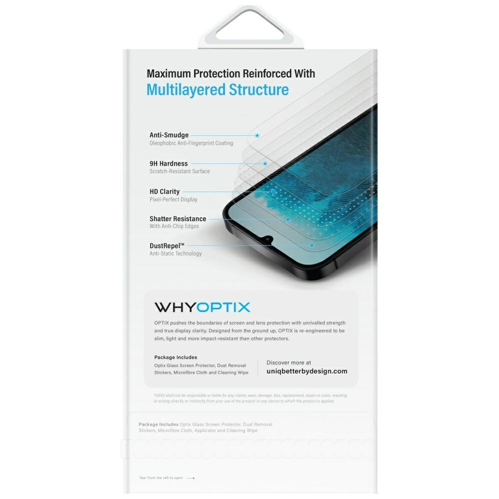 Uniq Optix Clear temperet glas til Samsung Galaxy Z Fold 7