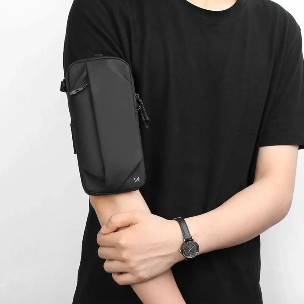 Wozinsky WSDB-B-armbånd telefonpose til løb - sort