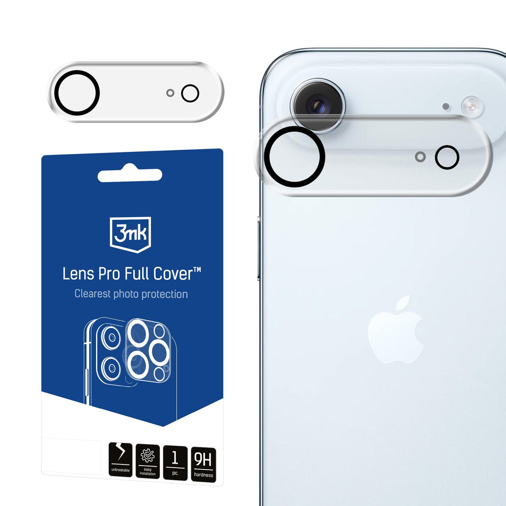 3mk Lens Pro Full Cover hærdet glas til iPhone 17 Air