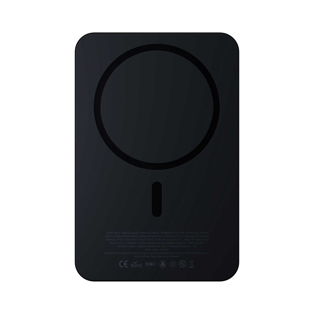 Powerbank 3mk HARDY MagSynergy Ni+ 5,000mAh 22.5W USB 1C1L - black