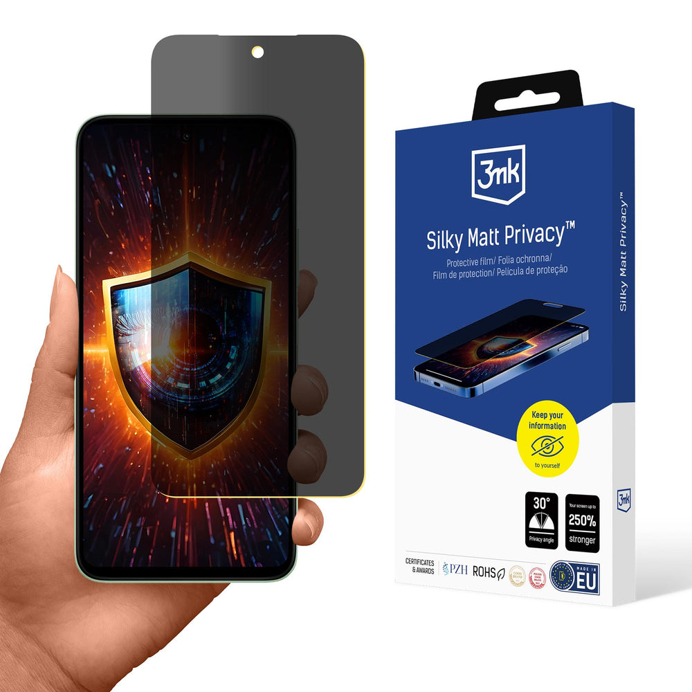 3mk Silky Matt Privacy Screen Protector til Xiaomi Redmi 15 4G / 5G