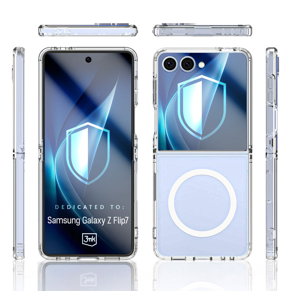 3mk Armor MagCase til Samsung Galaxy Z Flip 7 - Gennemsigtig