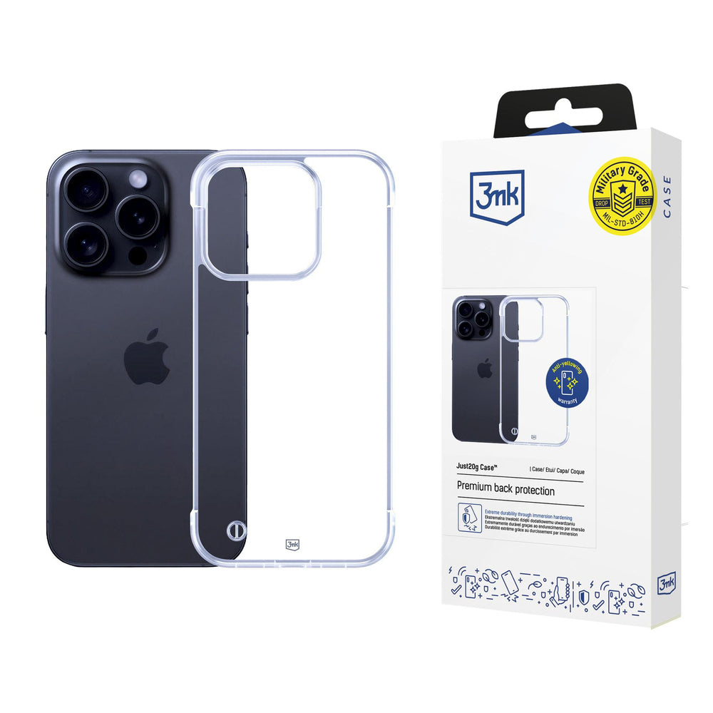 3mk Just20g Clear Case til Apple iPhone 14 Pro - gennemsigtig