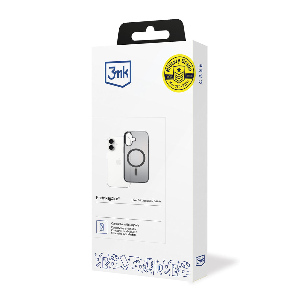 3mk Frosty MagCase til iPhone 17 - sort