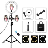 Tripod Mount Puluz med 26cm LED Ring Vlogging 1,1m PKT3070B