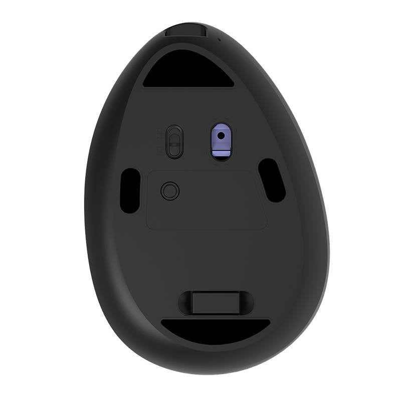 Trådløs vertikal mus Delux M618DB BT4.0 + 2.4Ghz 4000DPI RGB