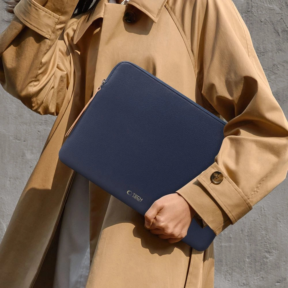 Tech-Protect Fleece Laptop Bag 13-14" - Blå