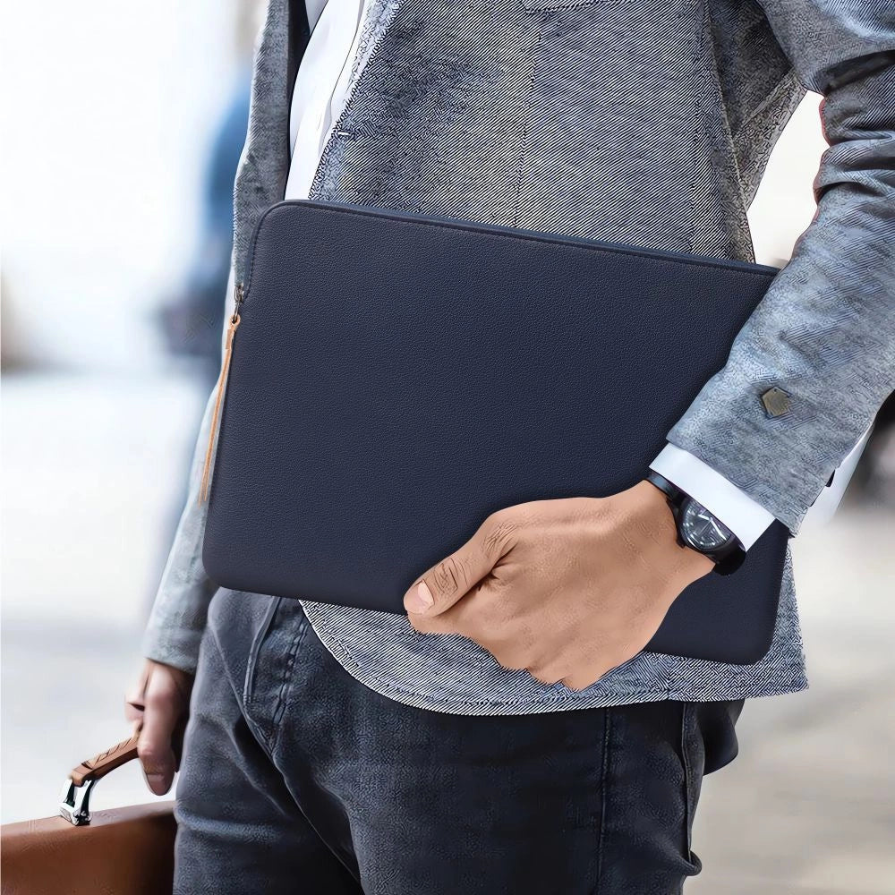 Tech-Protect Fleece Laptop Bag 13-14" - Blå
