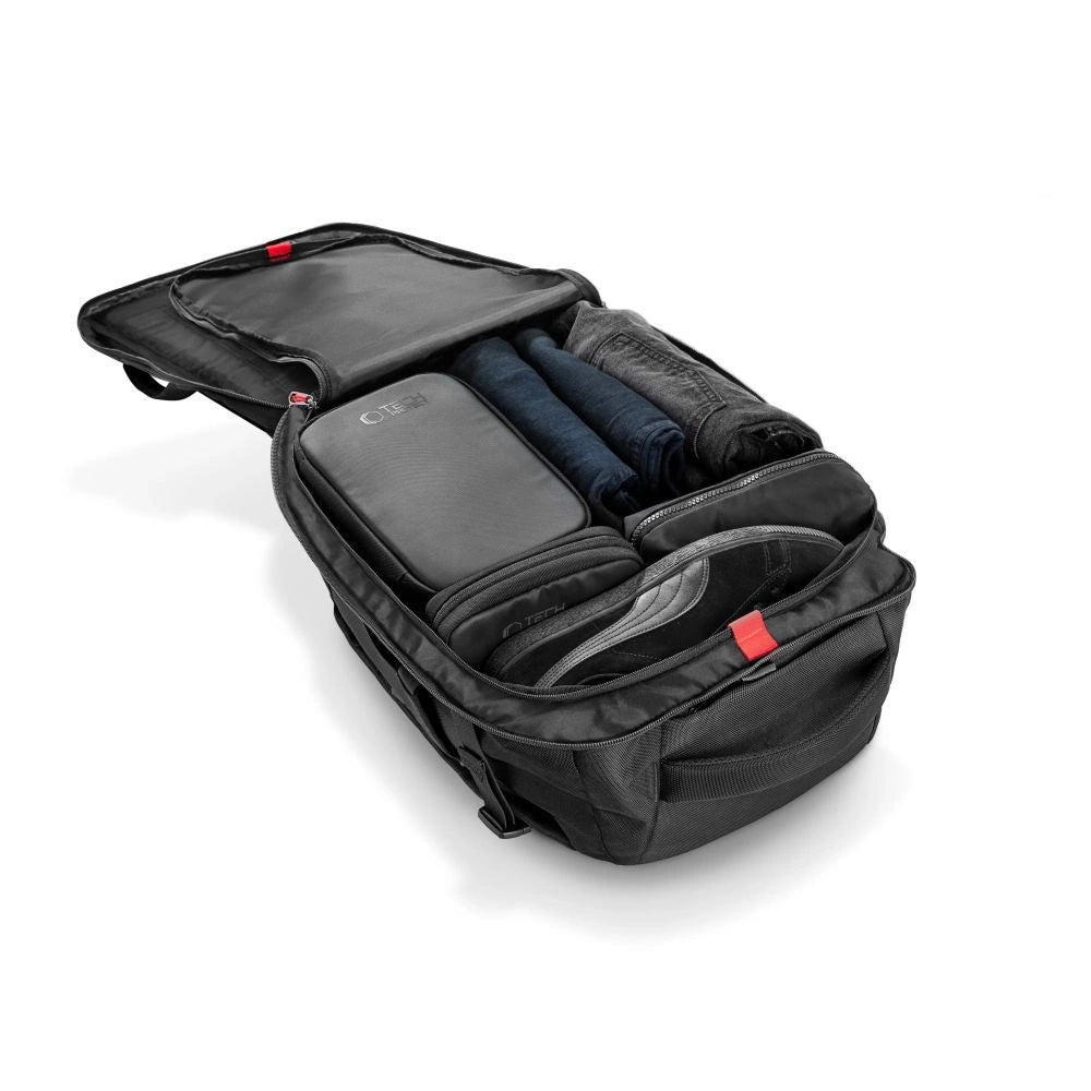 Tech-Protect Defender S40 rygsæk til Ryanair & Wizzar, 20L Laptop - sort