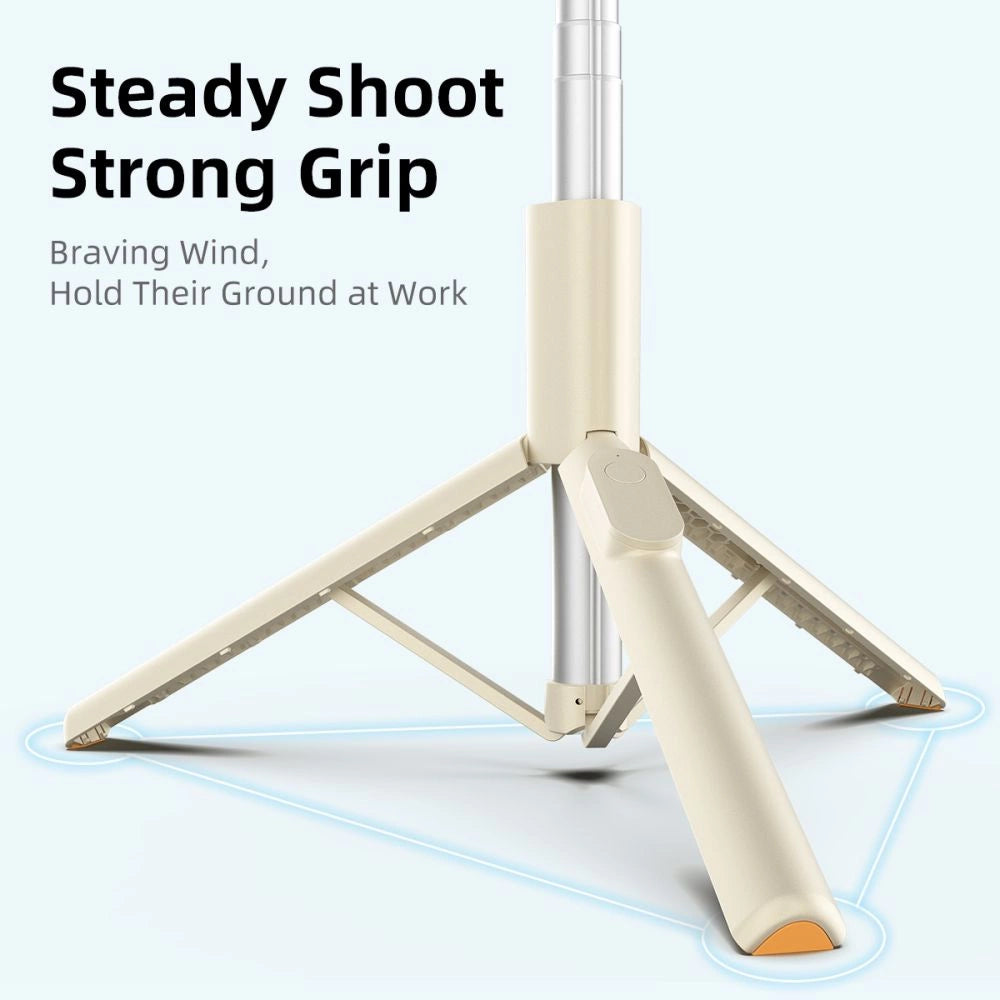 Selfie Stick Tech-Protect L09S med stativ - beige