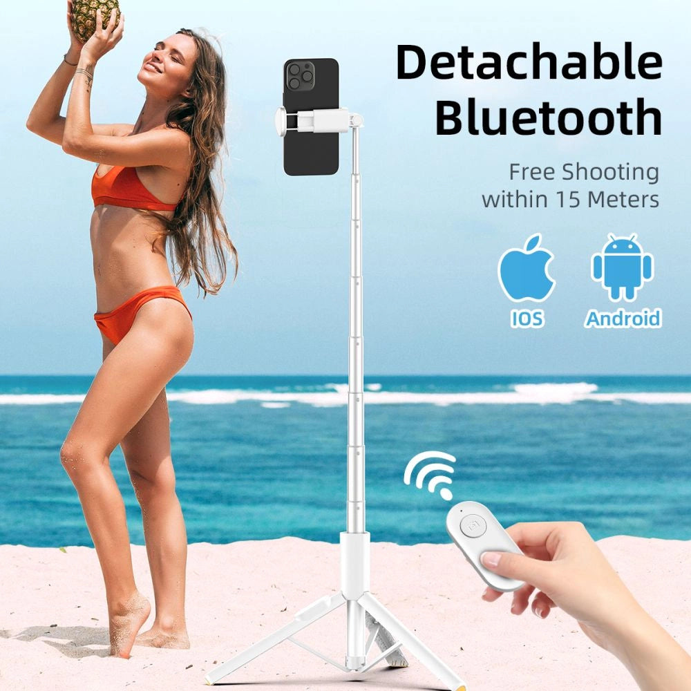 Selfie Stick Tech-Protect L09S med stativ - hvid