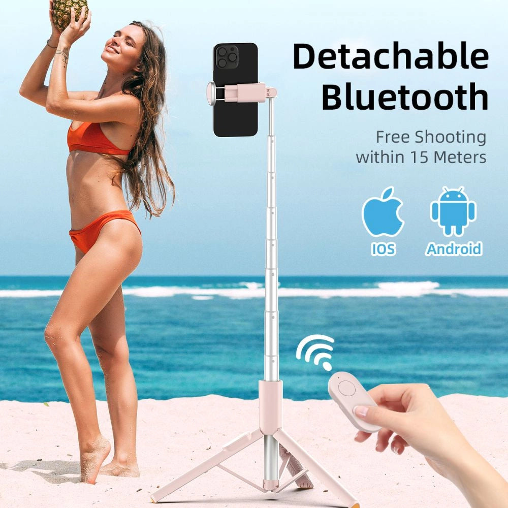 Selfie Stick Tech-Protect L09S med Stativ - Pink