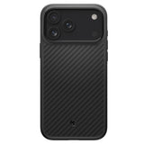 Spigen Enzo Aramid "T" MagSafe-fodral til iPhone 17 Pro - sort