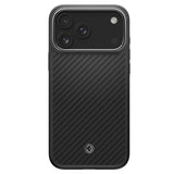 Spigen Enzo Aramid "T" MagSafe Case for iPhone 17 Pro - Black and Silver