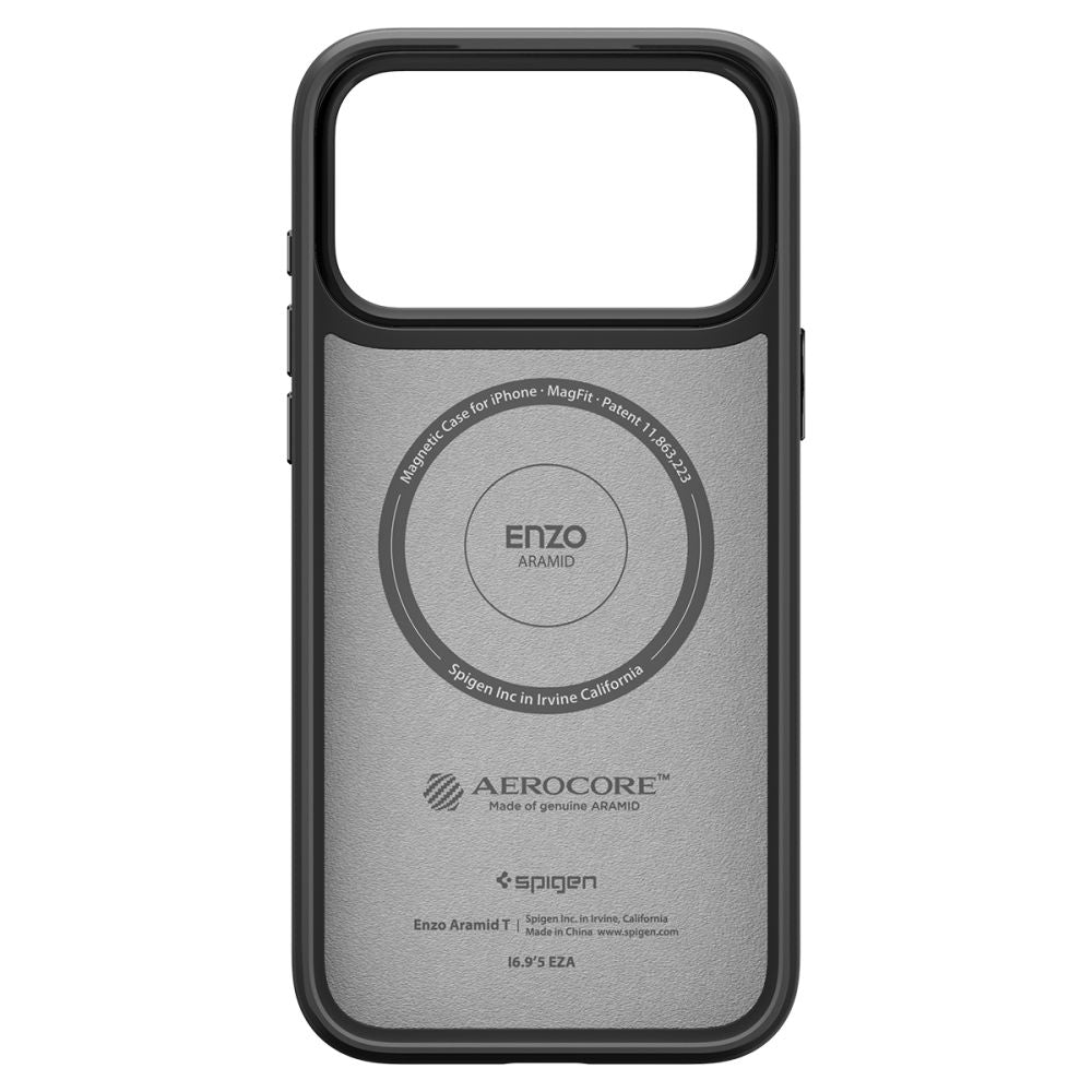 Spigen Enzo Aramid "T" MagSafe case for iPhone 17 Pro Max - black