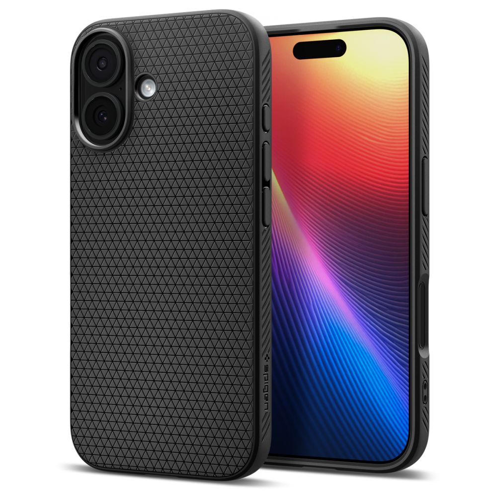 Spigen Liquid Air Case til iPhone 17 - Matte sort