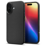 Spigen Liquid Air Case til iPhone 17 - Matte sort