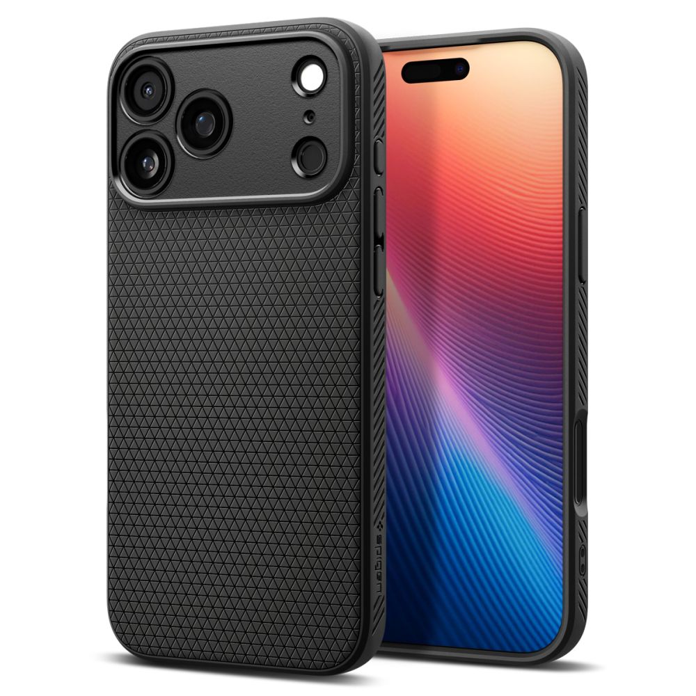 Spigen Liquid Air Case til iPhone 17 Pro - Matte Black