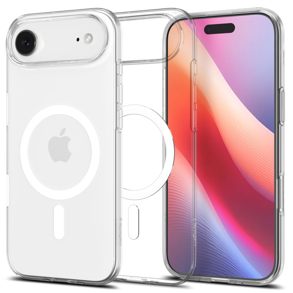 Spigen Liquid Crystal MagSafe Case til iPhone 17 Air - Klar og hvid