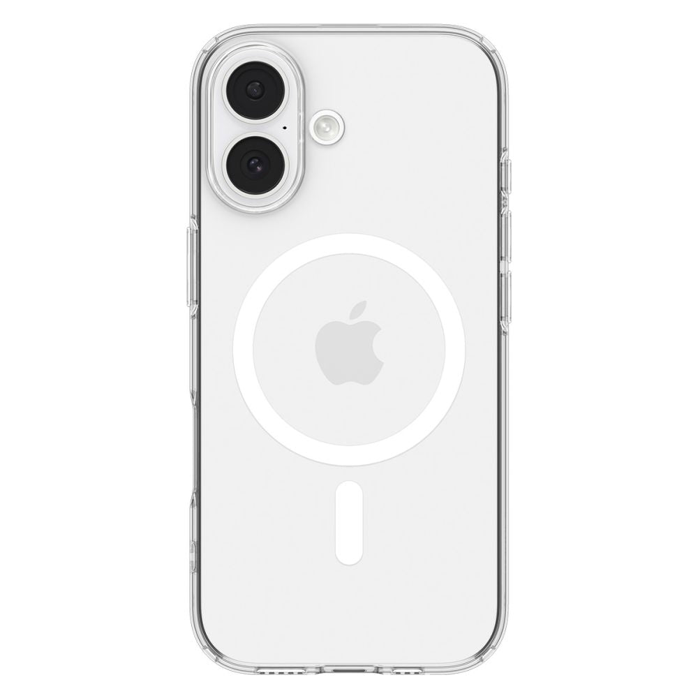 Spigen Liquid Crystal MagSafe Case til iPhone 17 - Klar og hvid
