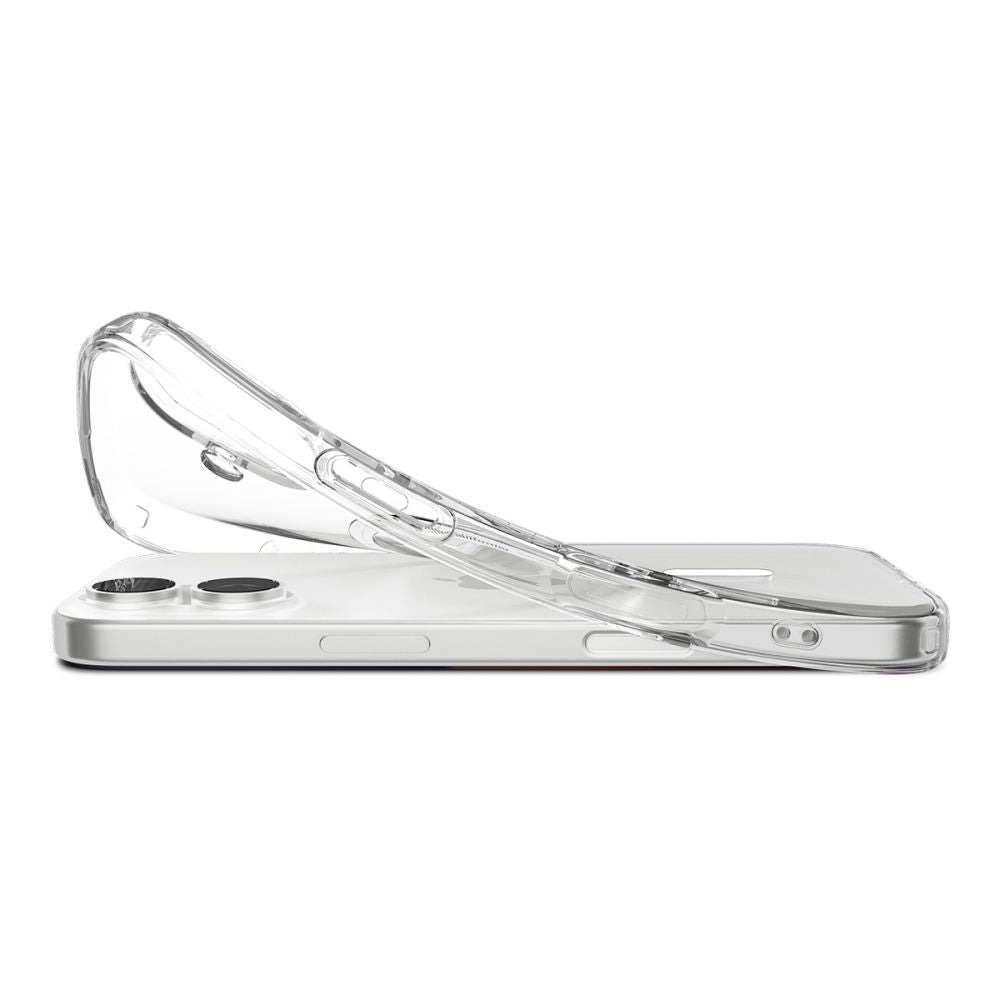 Spigen Liquid Crystal MagSafe Case til iPhone 17 - Klar og hvid