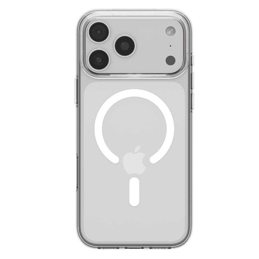 Spigen Liquid Crystal MagSafe Case til iPhone 17 Pro - Klar og hvid