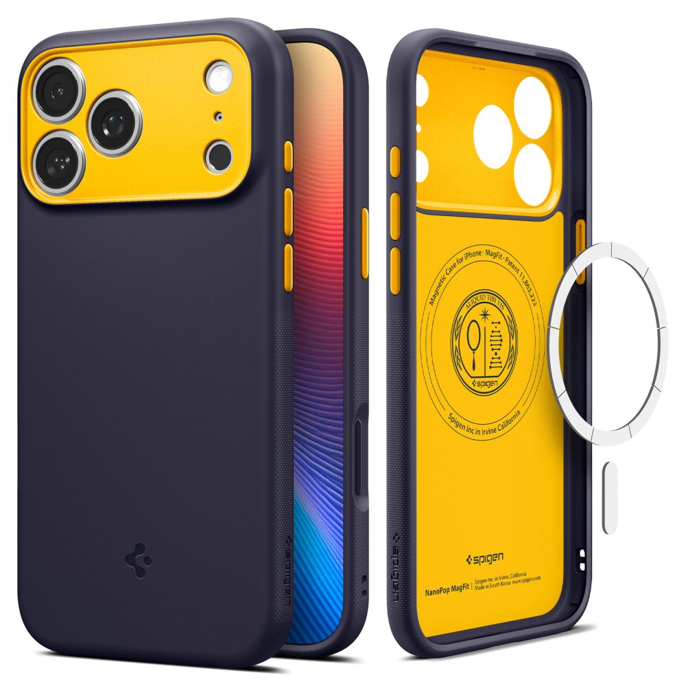 Spigen Nano Pop MagSafe Case til iPhone 17 Pro Max - Navy Blue