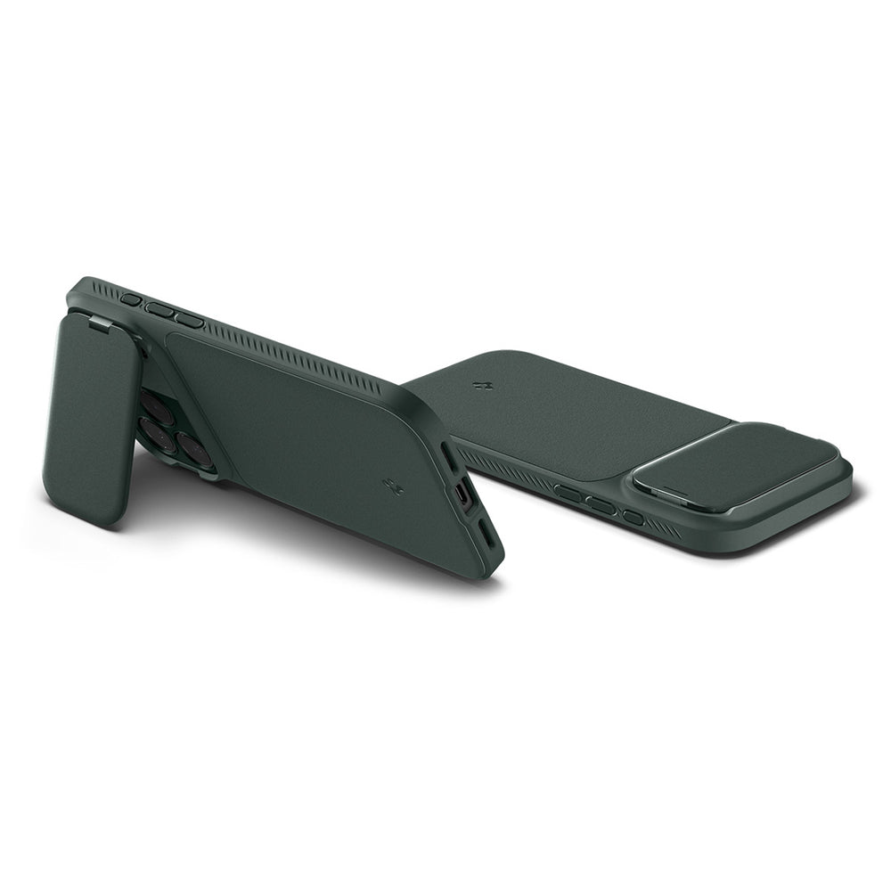 Spigen Optik Armor MagSafe Case til iPhone 17 Pro Max - Grøn
