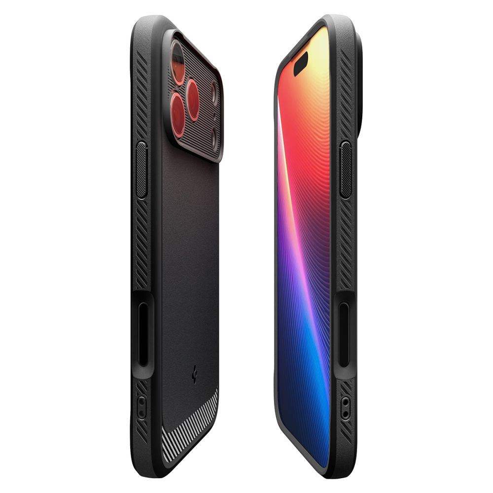 Spigen Rugged Armor Mag MagSafe Case til iPhone 17 Pro - Matte Black