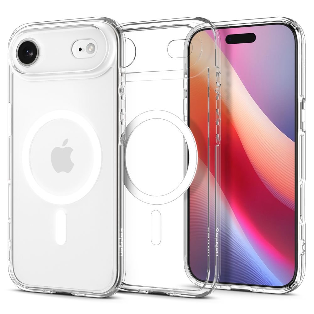 Spigen Ultra Hybrid MagSafe Case til iPhone 17 Air - Klar og hvid