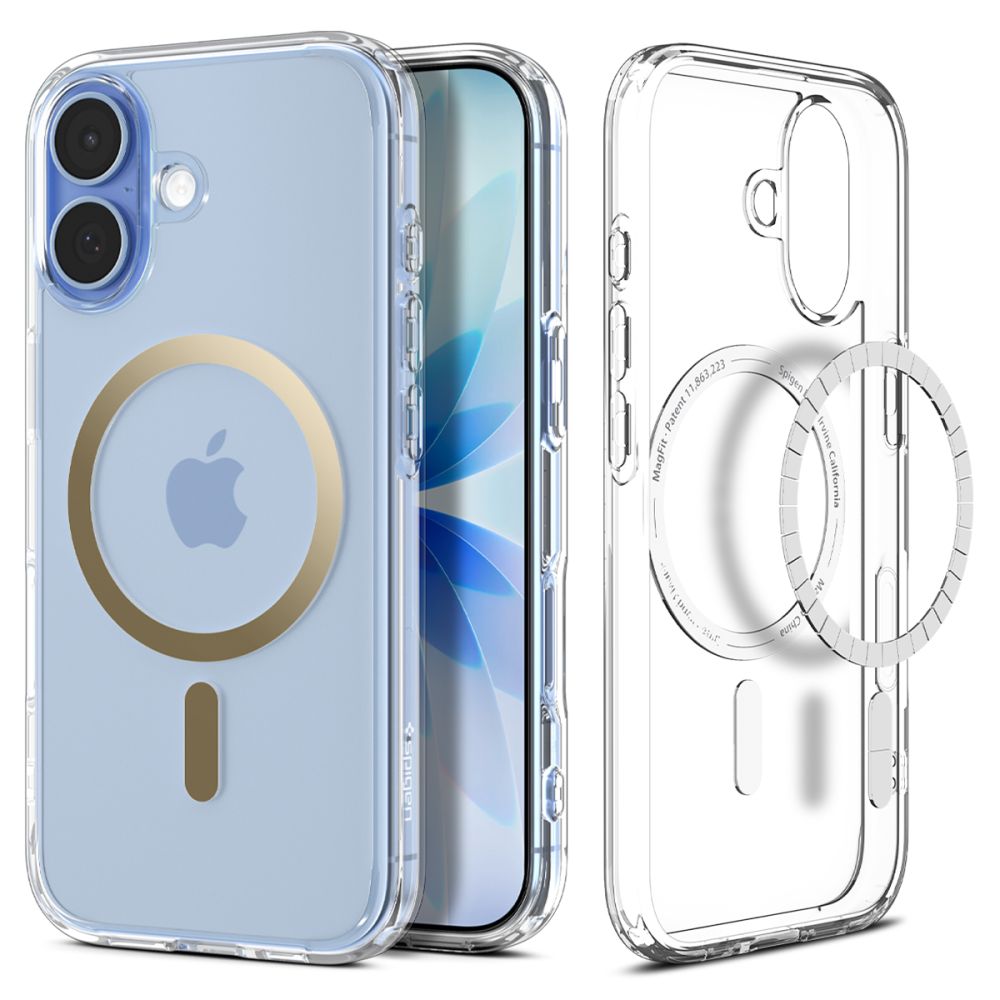 Spigen Ultra Hybrid MagSafe Case til iPhone 17 - gennemsigtigt guld