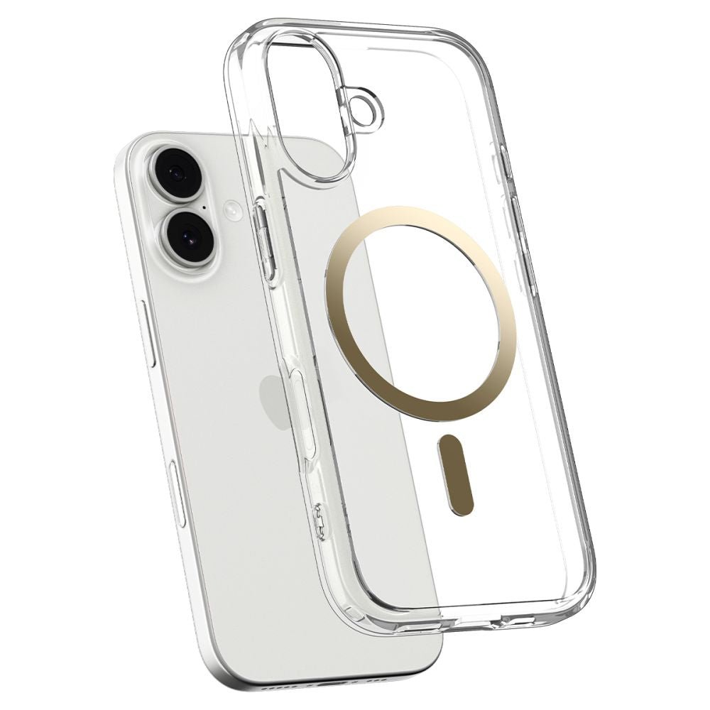 Spigen Ultra Hybrid MagSafe Case til iPhone 17 - gennemsigtigt guld