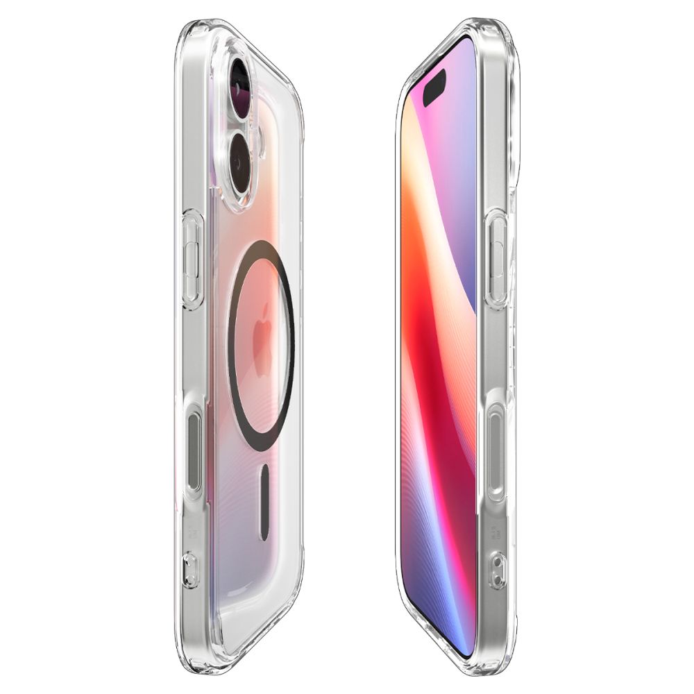 Spigen Ultra Hybrid MagSafe Case til iPhone 17 - Clear Gray