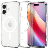 Spigen Ultra Hybrid MagSafe Case til iPhone 17 - Klar og hvid