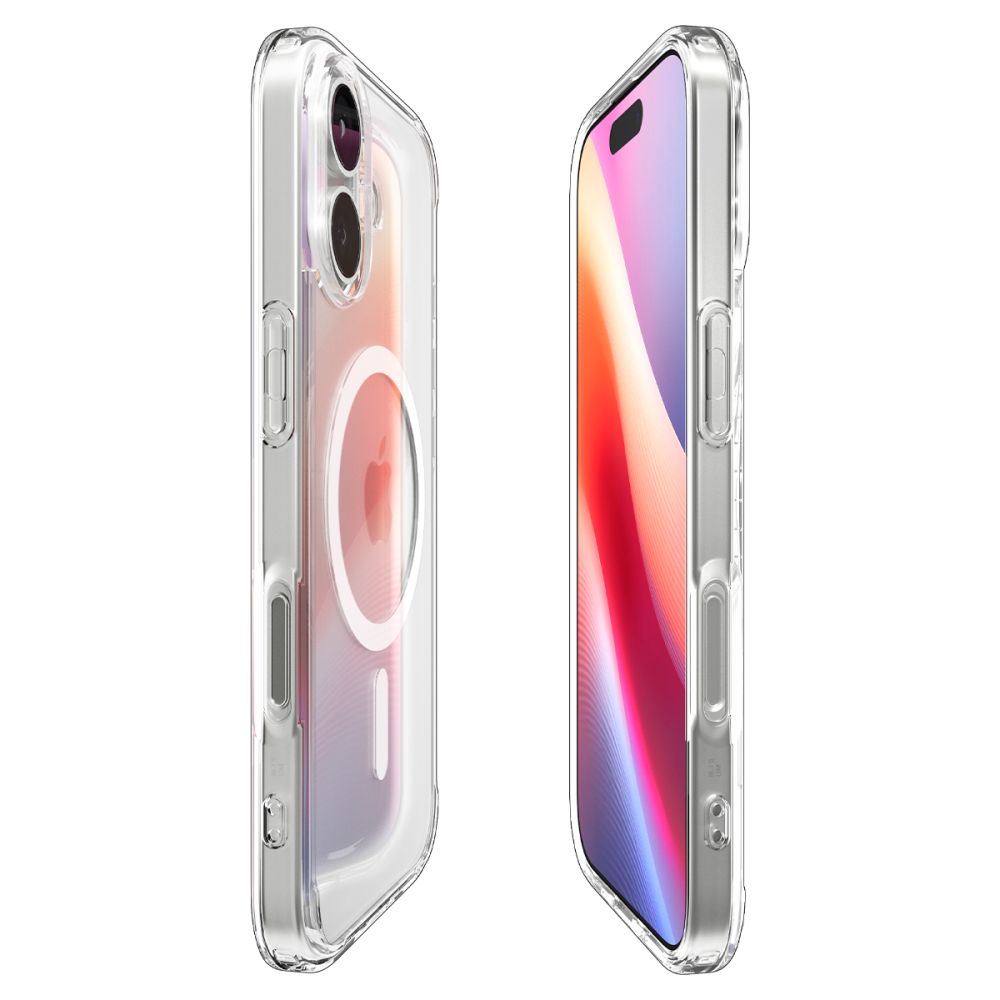 Spigen Ultra Hybrid MagSafe Case til iPhone 17 - Klar og hvid