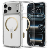 Spigen Ultra Hybrid MagSafe Case til iPhone 17 Pro - gennemsigtigt guld
